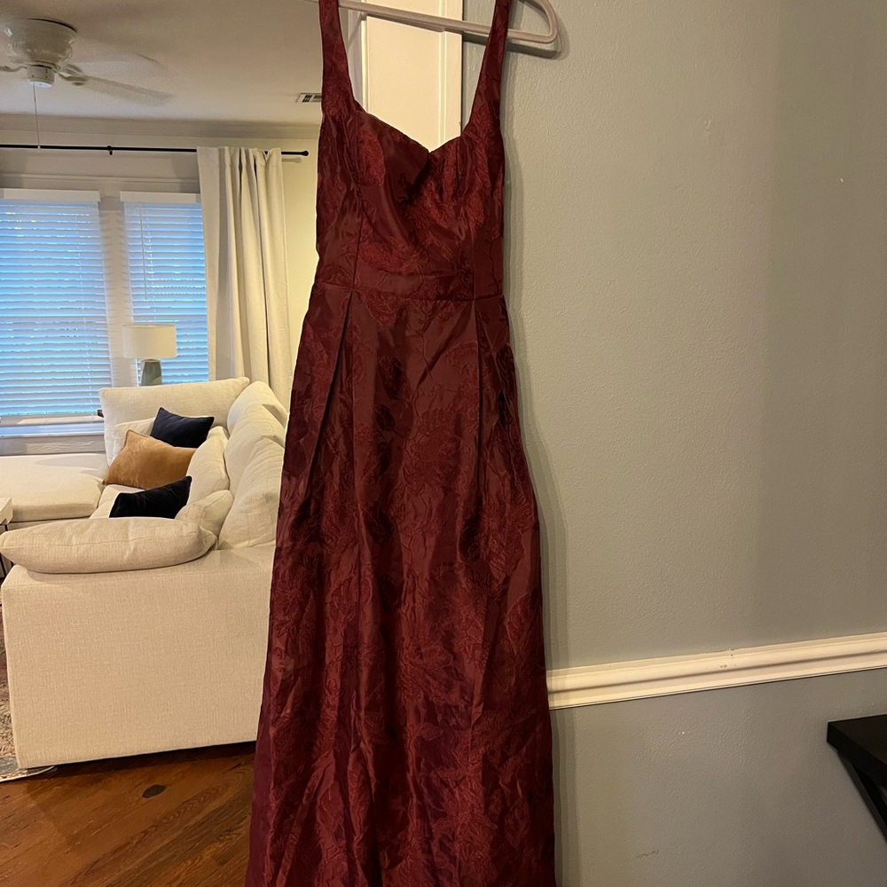 Lulu's Burgundy Wedding Dress